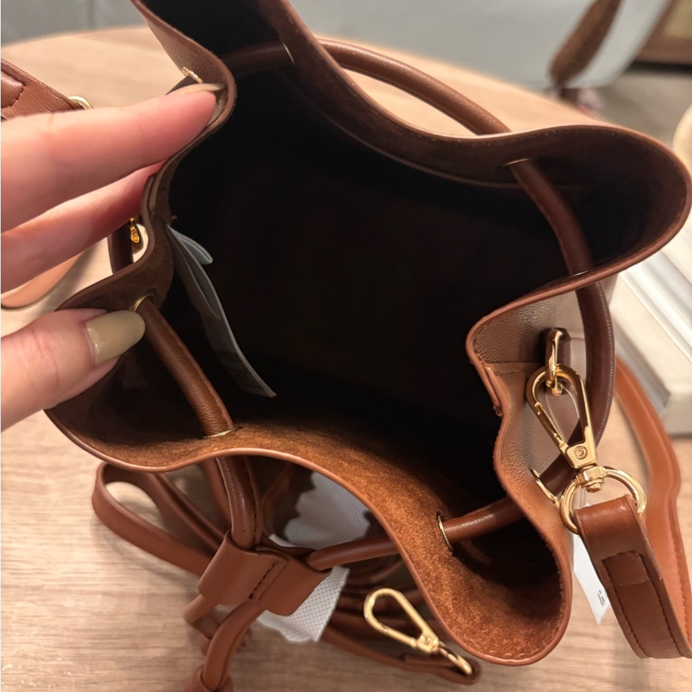 GAP Vegan Leather Bucket Bag in Arrow Brown - Picture 5 of 5